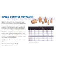 ASP-2SC ARROW SPEED CONTROL MUFFLER 1/4" NPT MALE BRASS